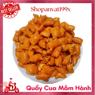 500G Bánh Quẩy Cua Vị Mắm Hành, Quẩy Giòn Giòn Chiên Mắm, đồ ăn vặt