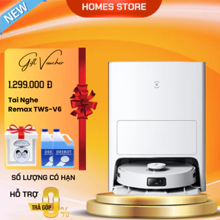 Robot Hút Bụi Lau Nhà Ecovacs T10 Omni Hỗ Trợ Kết Nối App - Bản Nội Địa Lực Lút 5000 Pa Tự Giặt Giẻ Đổ Rác Tự Động