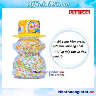 Lọ 50g Cốm Kẽm Unikids Bổ Sung Kẽm Cho Bé Và Canxi Lysin Vitamin Giúp Hấp Thu Và Tiêu Hóa Tốt Tăng Sức Đề Kháng Cho Trẻ