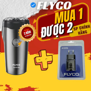 [Ship Hỏa Tốc] Máy Cạo Râu Flyco FS181VN 2 Lưỡi Kép Kháng Nước IPX7 Cổng Sạc Type C - Chính Hãng