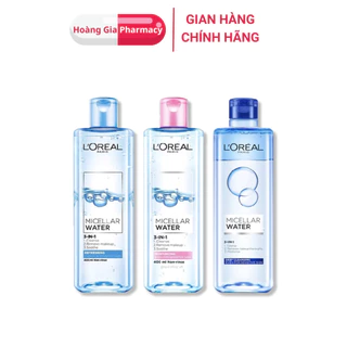 Nước tẩy trang và làm sạch sâu 3-in-1 L'Oreal Paris dưỡng ẩm và làm mát da (400ml)