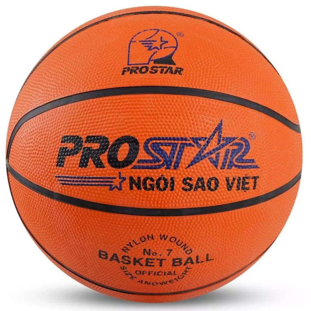 Quả Bóng Rổ Cao Su Prostar Tặng Kèm Lưới Và Kim Bơm