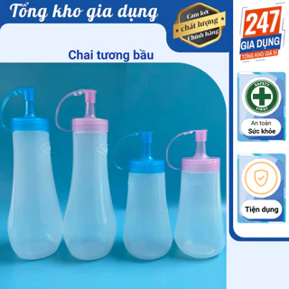 Chai tương bầu nhựa 250ml 350ml