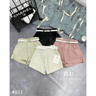 [Follow shop nhận mã 10k] Quần short sooc basic gập gấu kèm đai HiNa QCCC QCL1 QS0124 #211