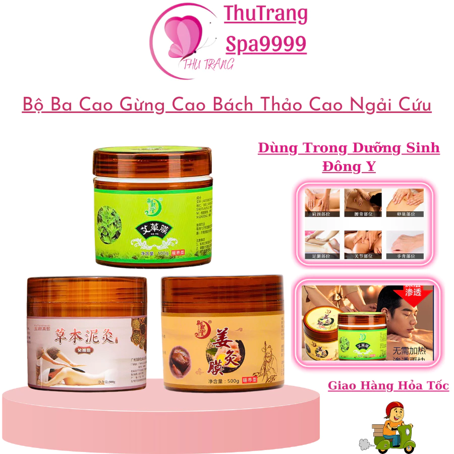 Bộ Ba Cao Đắp Dưỡng Sinh Cao Gừng