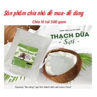 Thạch dừa sợi gói chia 500gam