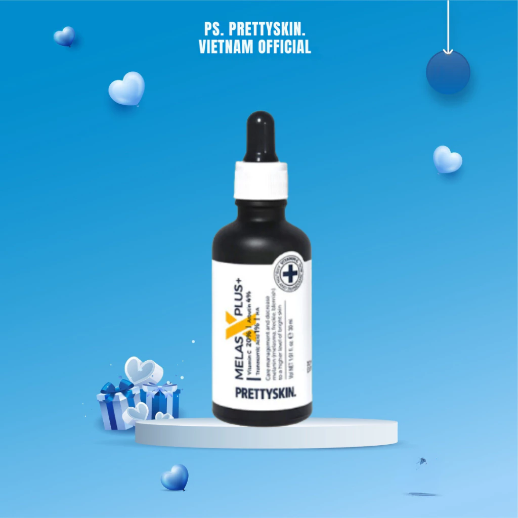 Tinh chất dưỡng trắng mờ thâm nám Prettyskin Melas X Plus 30ml