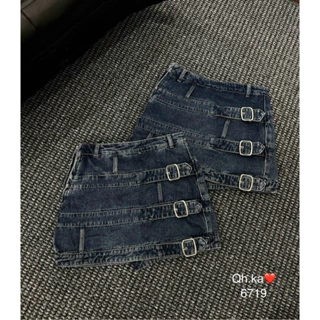 [XẢ] Chân váy jeans dáng A ngắn mẫu mới QCL1 29015(form to)