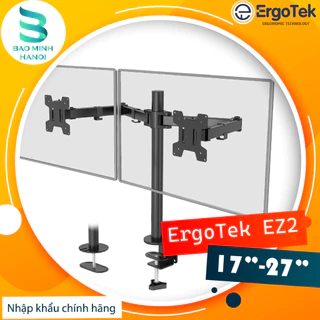 [ErgoTek EZ2] [17 - 27 Inch] - Giá Treo 2 Màn Hình - Arm 2 Monitor - Xoay 360 độ - [Rẻ Hơn NB F160]