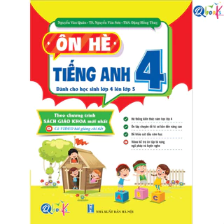 Sách - Ôn Hè Tiếng Anh Lớp 4 - Dành cho học sinh lớp 4 lên 5 (1 cuốn)