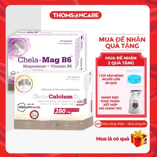 Magie và Canxi cho bà bầu, Chela Mag B6 và Chela Canxi, tốt cho mẹ bầu, giảm tê bì chân tay, xương chắc khỏe Thomsoncare