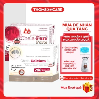 Bổ sung sắt và canxi hữu cơ cho mẹ bầu Chela Ferr, TSC Fe Fort và Medstand, dễ hấp thụ, không táo bón - Thomsoncare