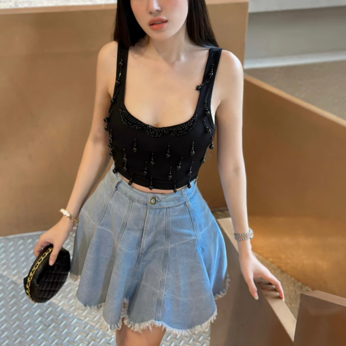 Áo thun hai dây croptop, Áo thun croptop