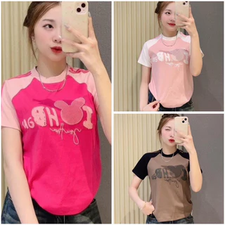 áo thun babyteen in chữ HB from thường chất cotton khô 3158