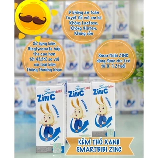 Kẽm hữu cơ Smartbibi Zinc bổ sung vitamin C giúp bé ăn ngon, giảm ốm vặt, tăng khả năng tập trung trí nhớ 30ml