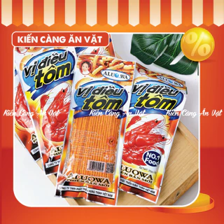 Tăm Cay Vị Tôm Điều Siêu Hot Tiệm Cổng Trường, tăm cay tuổi thơ, ăn vặt cổng trường