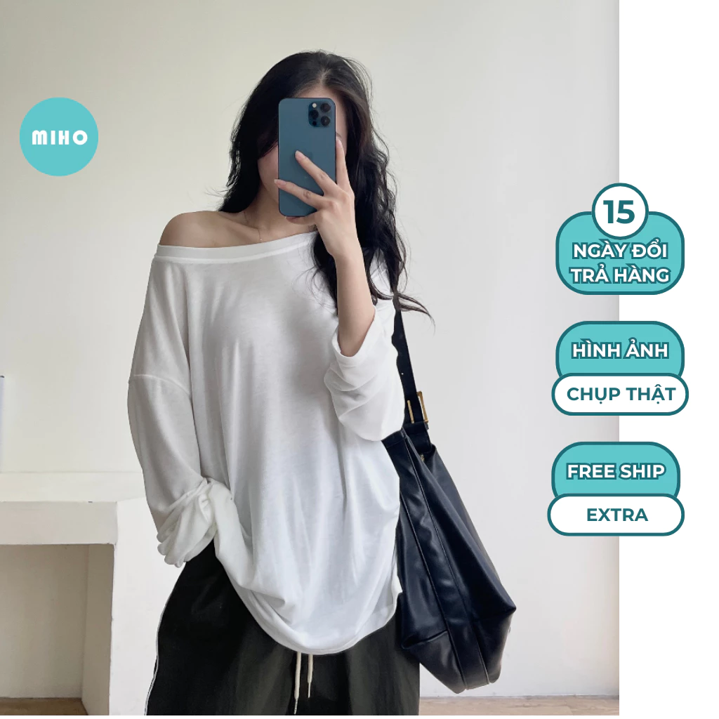 Áo Thun Giấy, Áo Dáng Rộng Freesize Cá Tính Vải Mềm Mịn Miho House