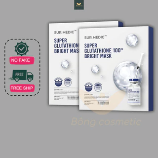 Mặt Nạ Làm Trắng Chuyên Sâu - Sur.Medic Bright Glutathione Mask ( hộp 10 miếng)