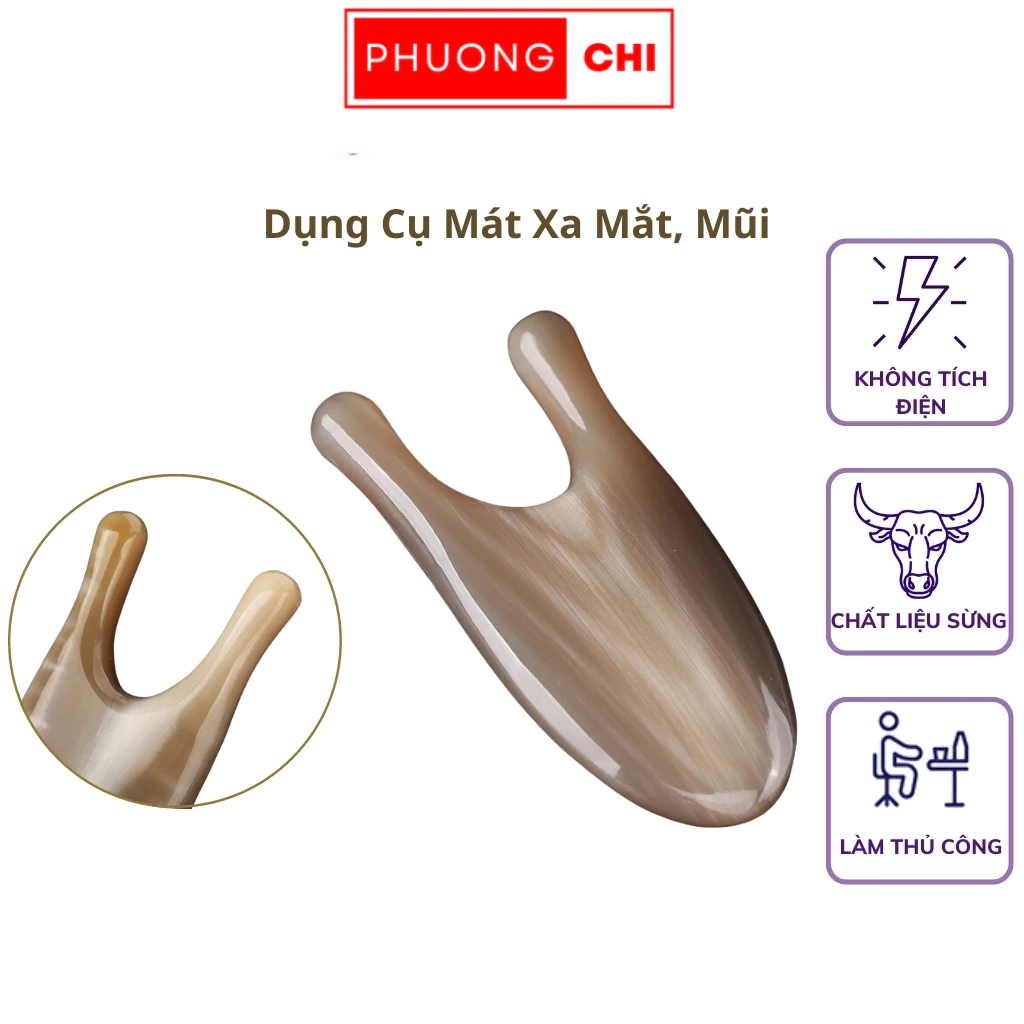 Cây Mát Xa Mũi Và Mắt Bằng Sừng Tự Nhiên, Mát Xa Vùng Mắt Nâng Cơ Hiệu quả | PHUONGCHISTORE