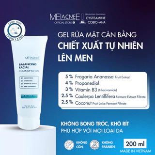 Gel rửa mặt cân bằng, sạch sâu an toàn và lành tính cho mọi loại da MELacneE Balancing Facial Cleansing Gel