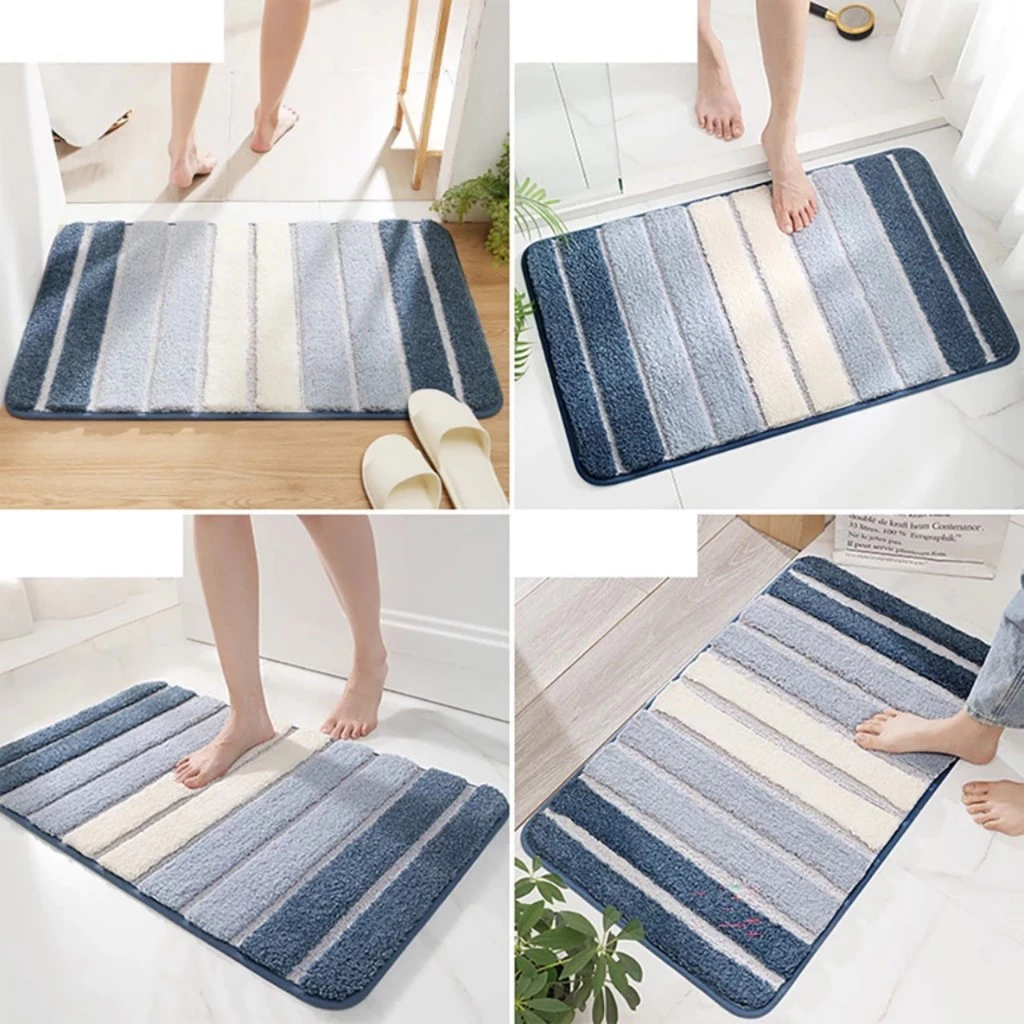 Thảm Len Lông Mềm Siêu Thấm Hút Nước Cao Cấp 40X60cm (SHOP GIAO MÀU NGẪU NHIÊN)