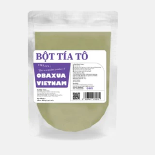 Bột lá tía tô 250gr nguyên chất sấy lạnh 100% Obaxua - Mặt nạ giúp Giảm mụn, mờ thâm nám, sáng da OG158