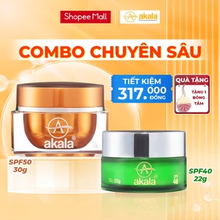 COMBO CHUYÊN SÂU Kem Nám - Tàn Nhang - Đồi Mồi + Kem Mụn - Mờ Thâm - Liền Sẹo akala ( Tế Bào Mầm Tái Sinh & Collagen