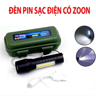 Đèn Pin Siêu Sáng Mini T1 - Đèn Pin siêu sáng 2in1 Full Box