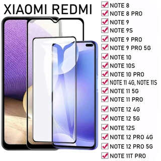 Kính Cường Lực Xiaomi Redmi Note 8/8Pro/9/9S/9Pro/10/10S/10Pro/11/11S/11Pro/12/12S/12Pro/11TPro Full Màn Hình