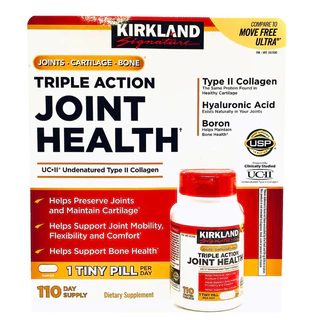 Viên uống UC II hỗ trợ khớp Kirkland Signature Triple Action Joint Health 110 viên