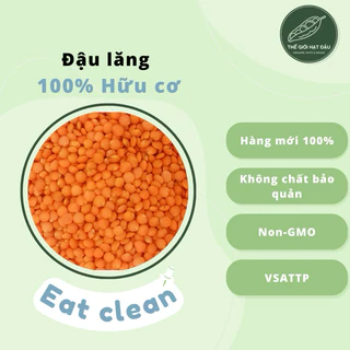 ĐẬU LĂNG ĐỎ 100% HỮU CƠ - AN TOÀN SỨC KHOẺ - ĂN DẶM CÙNG BÉ