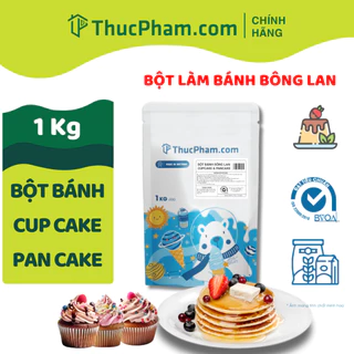 1Kg Bột Làm Bánh Bông Lan, PanCake, CupCake ThucPhamCom - Dễ Làm Tại Nhà