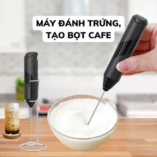 Máy Đánh Trứng, Đánh Kem Cầm Tay Mini, Máy Đánh Bọt Cà Phê, Tạo Bọt Sữa Cafe Dùng Pin Tiện Lợi - Min House