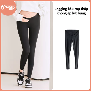 Quần legging bầu cạp thấp không áp lực bụng dáng dài thoáng mát, mềm mịn Snugg - SNU2219