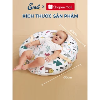 Gối chống trào ngược dạ dày cho bé sơ sinh Ema thiết kế thông minh chất liệu mềm mại an toàn cho trẻ em