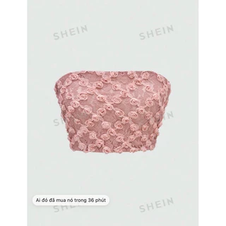 [ORDER SHEIN]Áo Ống Hoa Hồng