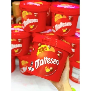 (HÀNG ÚC) Kẹo socola (chocolate) nhân bánh xốp MALTESERS hộp siêu to Bigger Bucket 880GR