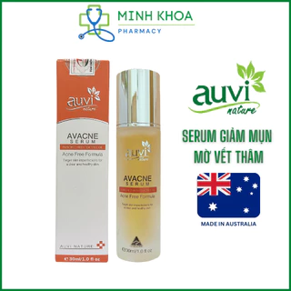 Tinh chất giảm mụn, mờ vết thâm Avacne serum 30ml chính hãng Auvi Nature LALISSE