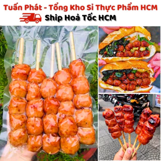 [Hoả Tốc HCM] Nem Nướng Hồ Lô 500g - Nem Thịt Viên Nướng Siêu Nạc - Chất Lượng Nhất - Giá Sỉ Rẻ Nhất - Hải Sản Tuấn Phát