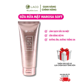 Sữa Rửa Mặt Marosa Soft LACO cho da dầu, khô, hỗn hợp 100ml kèm quà tặng