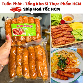 [Hoả Tốc HCM] Nem Nướng Nha Trang 500g - Nem Thịt Nướng Siêu Nạc - Chất Lượng Nhất - Giá Sỉ Rẻ Nhất - Hải Sản Tuấn Phát