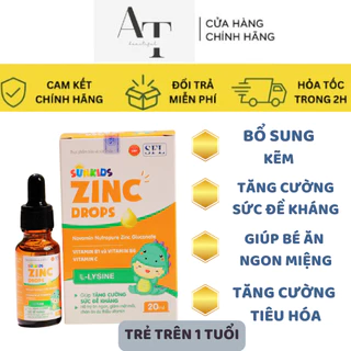 Kẽm Nhỏ Giọt ZIN C DROP Tăng Sức Đề Kháng, Kích Thích Ăn Ngon, Cải Thiện Tiêu Hóa