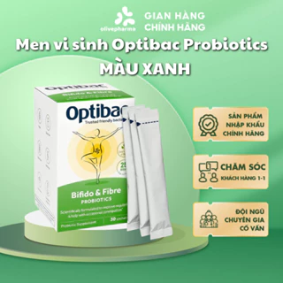 Men vi sinh OptiBac Probiotics xanh Anh 30 gói