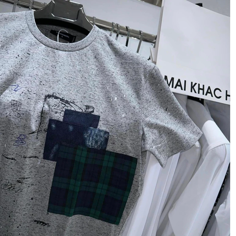 Áo Phông Cotton Lạnh Họa Tiết Vá Bản Chất Dày Dặn Chuẩn Hàng Scap Giá Thanh Lý