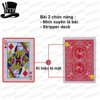 [Freeship] Ảo thuật bài ma thuật Stripper deck 3 in 1 nhập giấy cắt chuẩn (hướng dẫn người chơi)