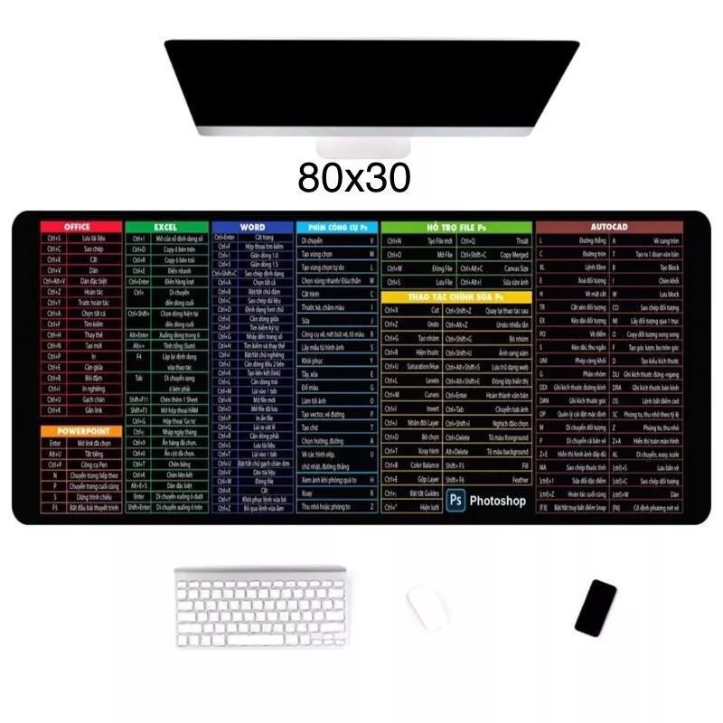 (HÀNG ĐẸP ) BÀN DI CHUYÊN GAME 30X80 CM DÀY DẶN