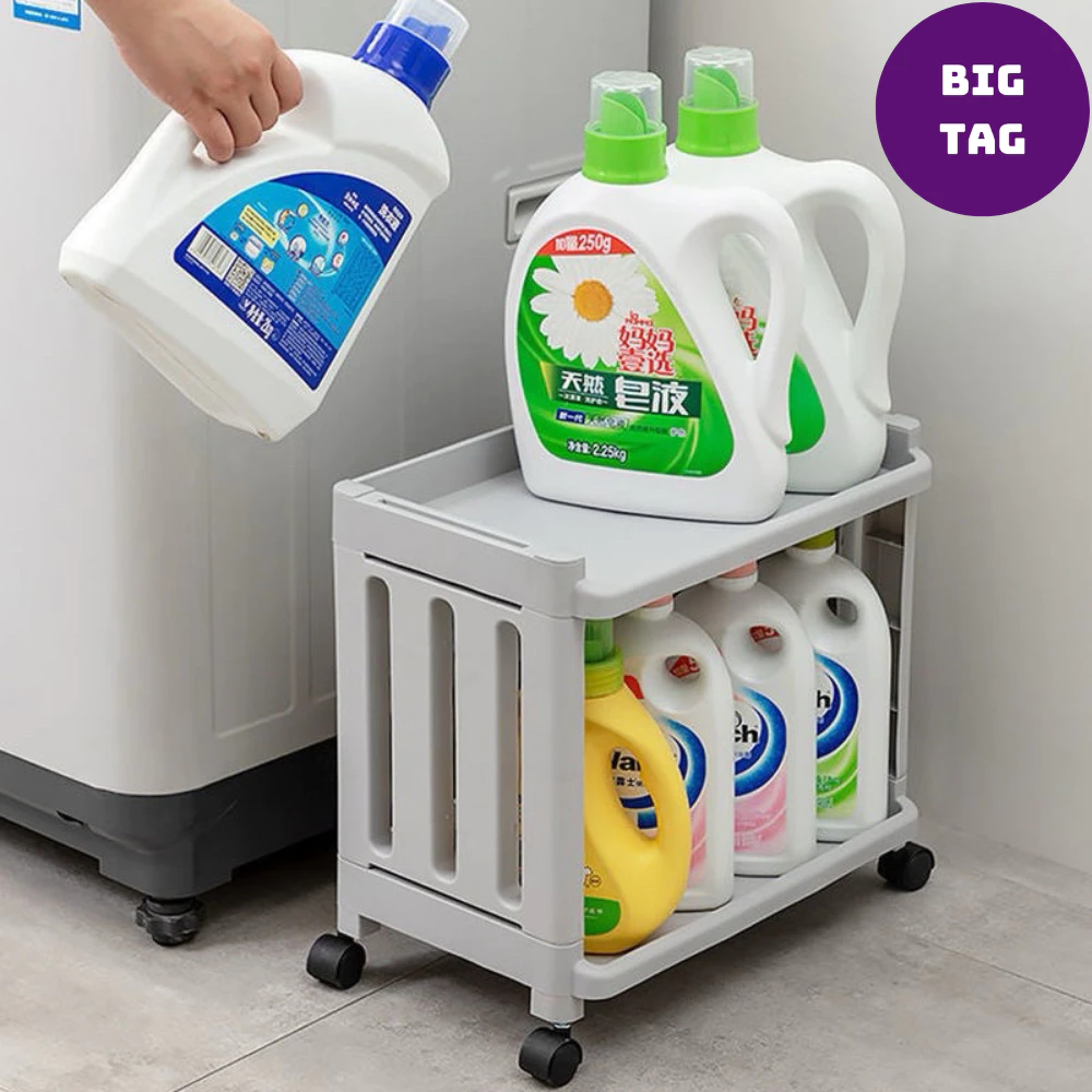 kệ để đồ đa năng nhà tắm có bánh xe di chuyển, kệ đựng đồ nhà bếp, để nước giặt chịu lực cao 1932