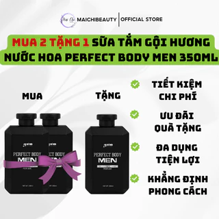 [MUA 2 TẶNG 1] Sữa tắm gội nam 4 in 1 hương nước hoa cao cấp PERFECT BODY MEN 350ml hương thơm nam tính quyến rũ - CB14