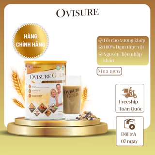 Sữa hạt xương khớp Ovisure Gold 650g, Bổ Sung Canxi, Ngừa Thoái Hóa, Tăng Đề Kháng