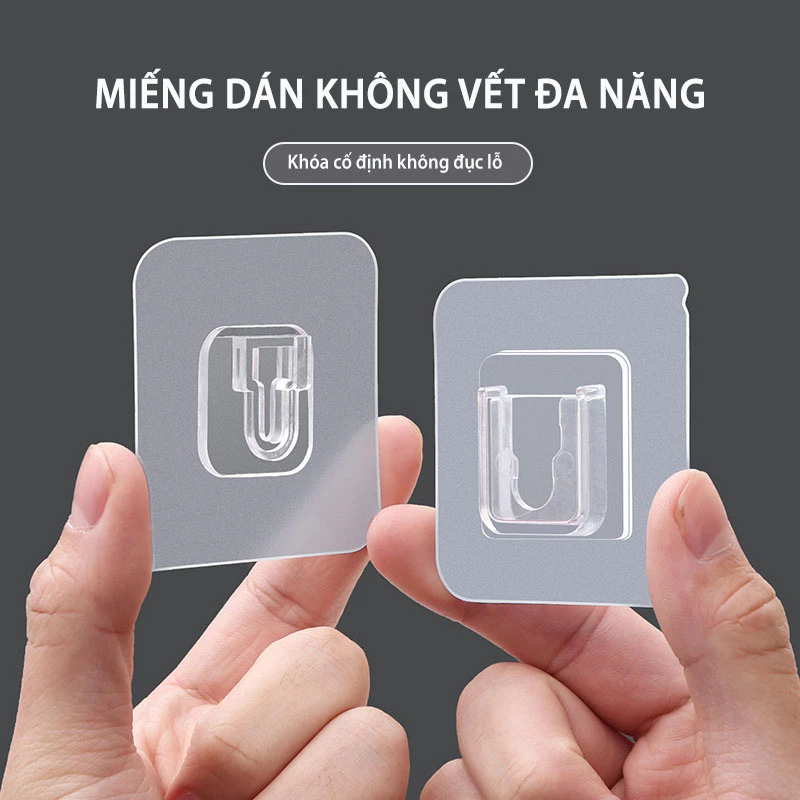 Combo 6 Miếng Dán Chữ U Siêu Dính ,Miếng Dán Tường Chữ U Lồi Lõm, Móc Dán Tường Dự Phòng,Tiện Lợi